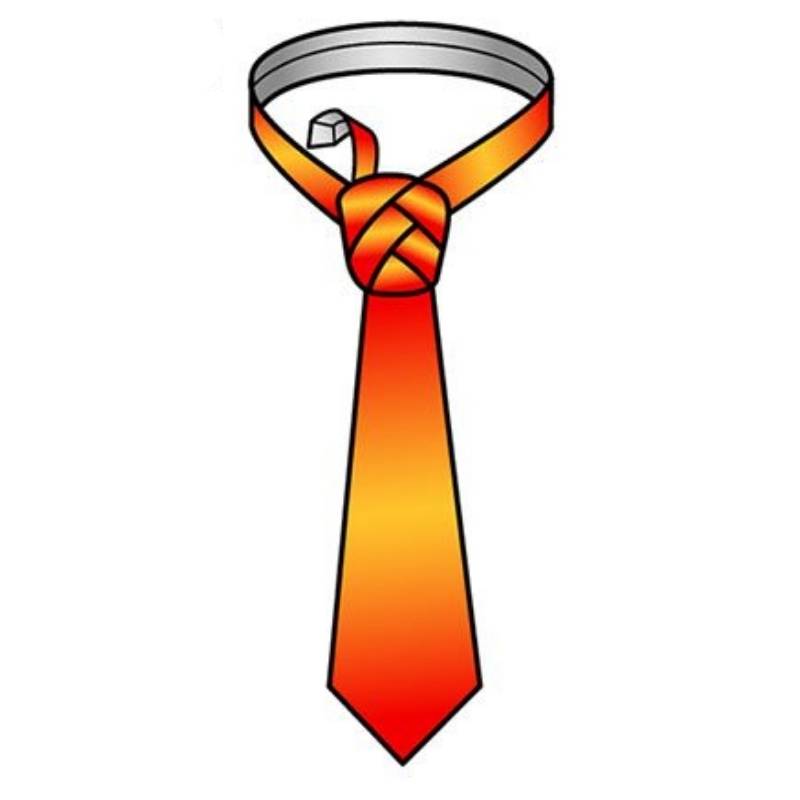 Cómo atar la corbata Eldredge Paso 12