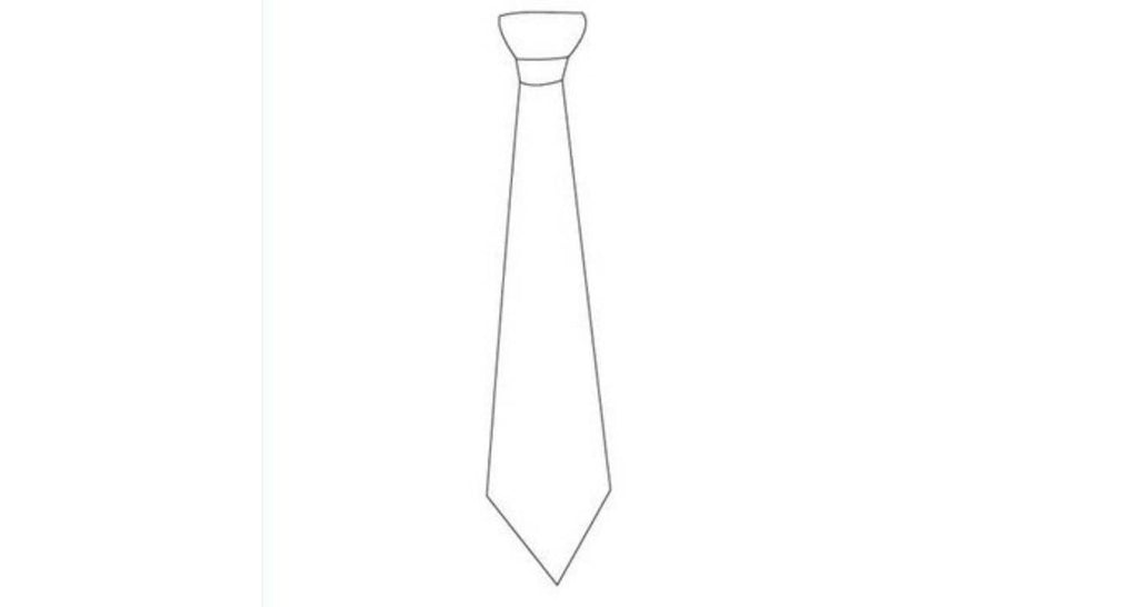 Schritt 3: Form der langen Krawatte