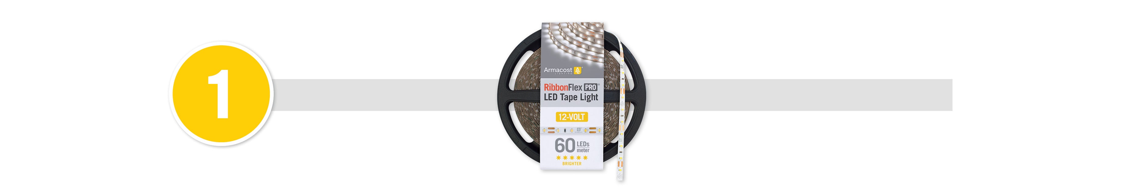 RibbonFlex Pro 12 Volt 60 LED/M White LED Strip Light