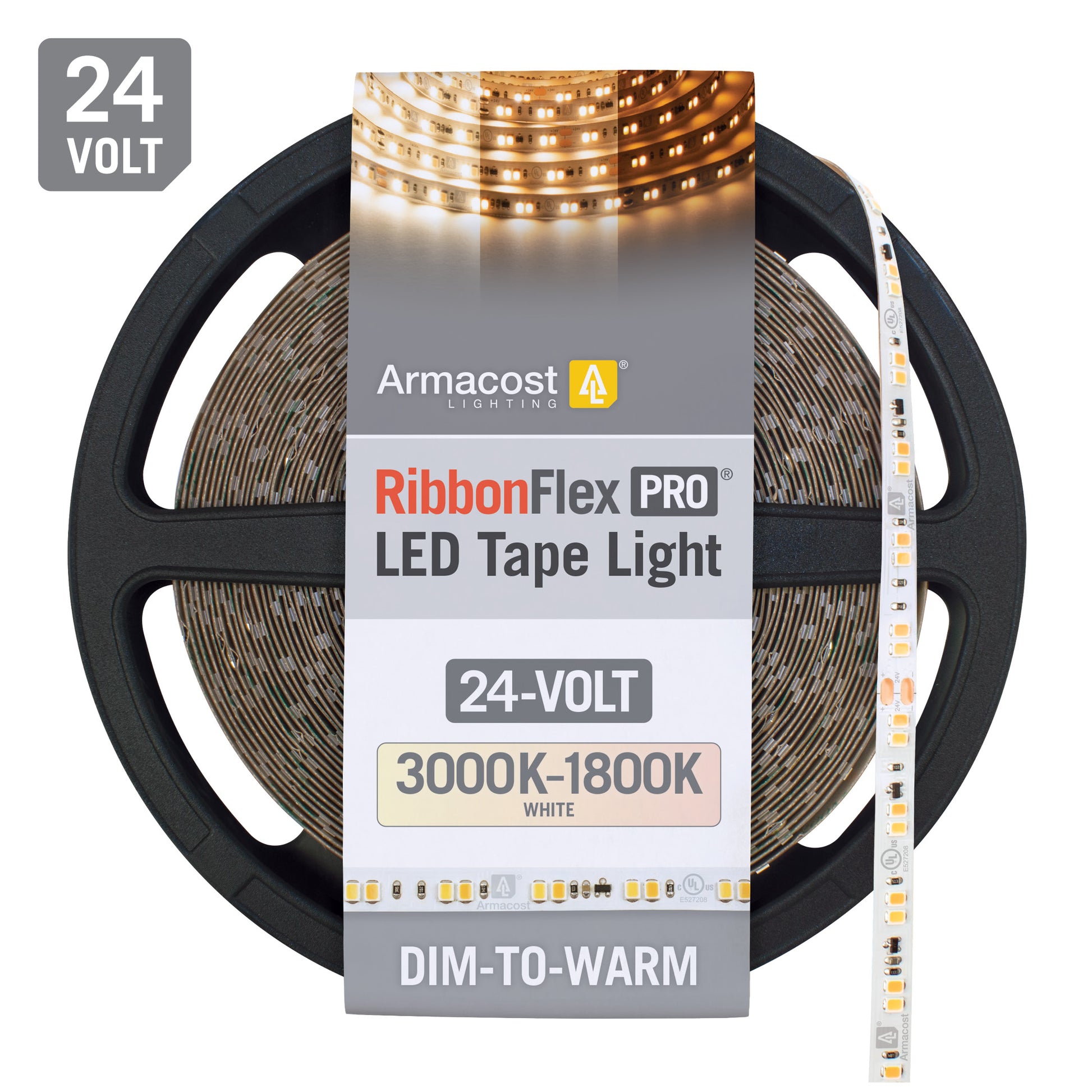 24V LED Strip Lights - IP20 High CRI LED Strip - Single Color