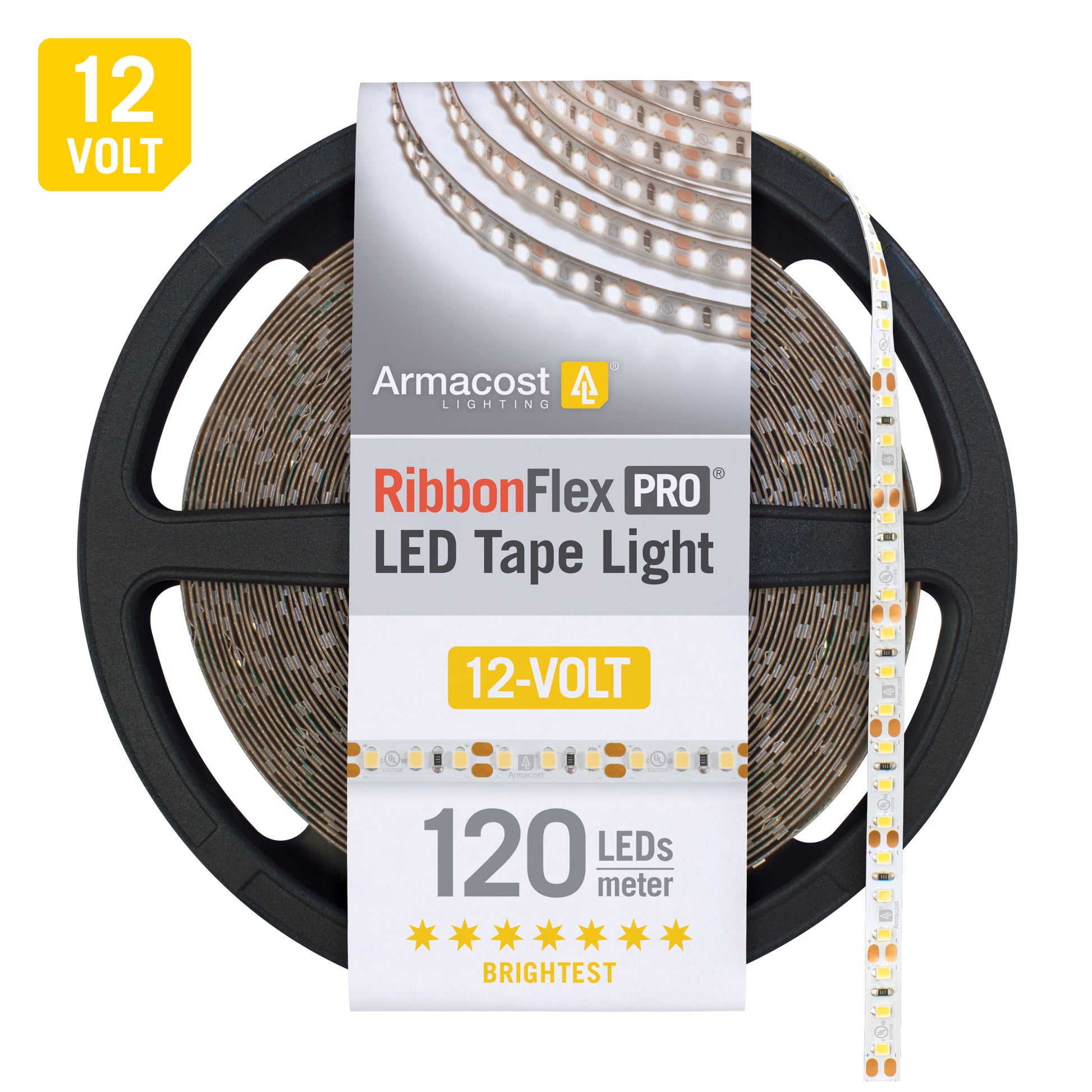 12V White LED Strip Light Tape 60 LEDs/m – Armacost Lighting