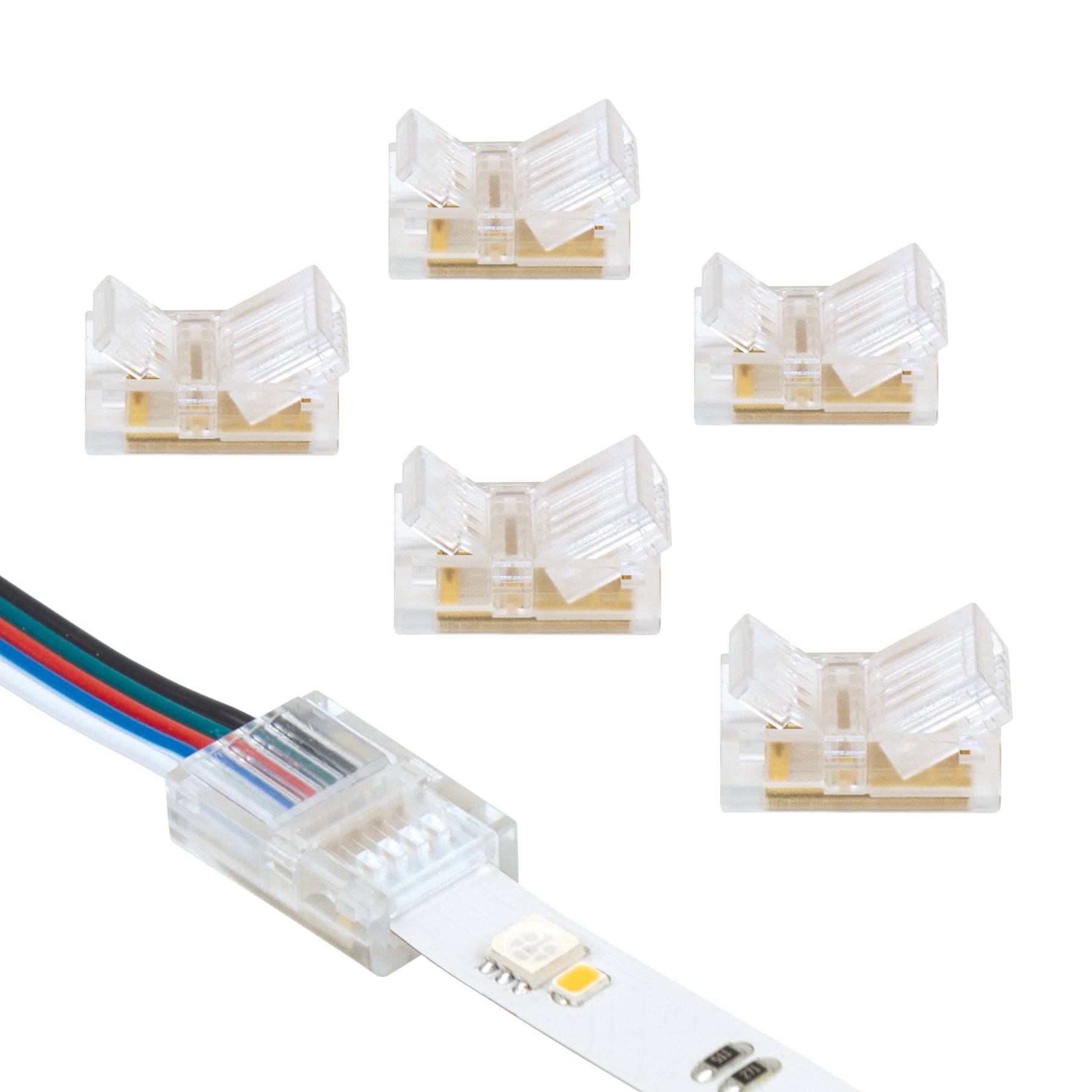 4C LED Strip RGB Wire to Tape Connector – Armacost Lighting