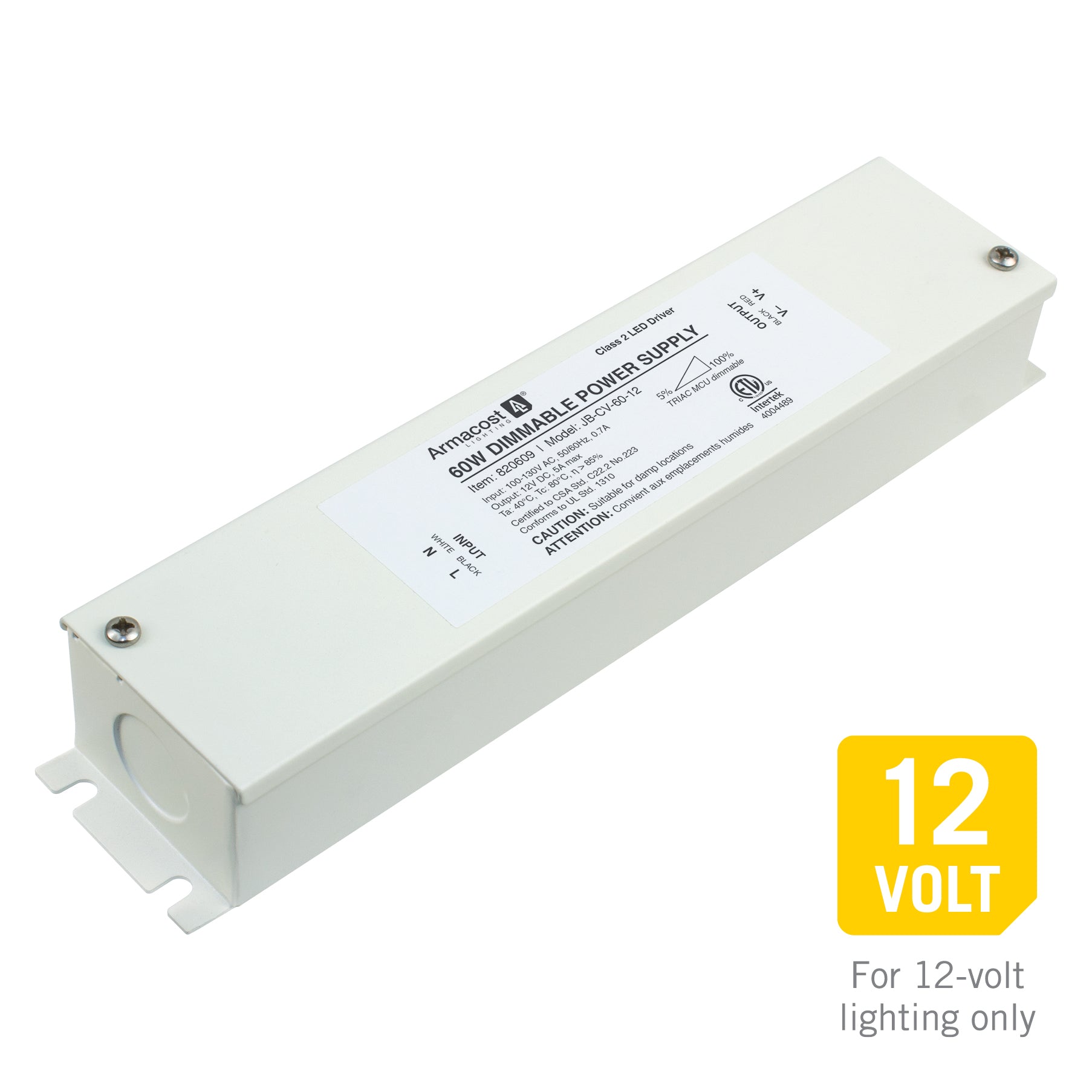 60W Dimmable LED Driver  Enclosure 24V DC – Armacost Lighting