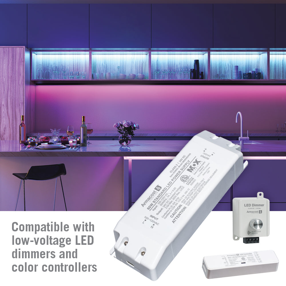 Armacost Lighting Slimline White Or Single Color Led Strip Light Controller  Light Switch Systems : Target