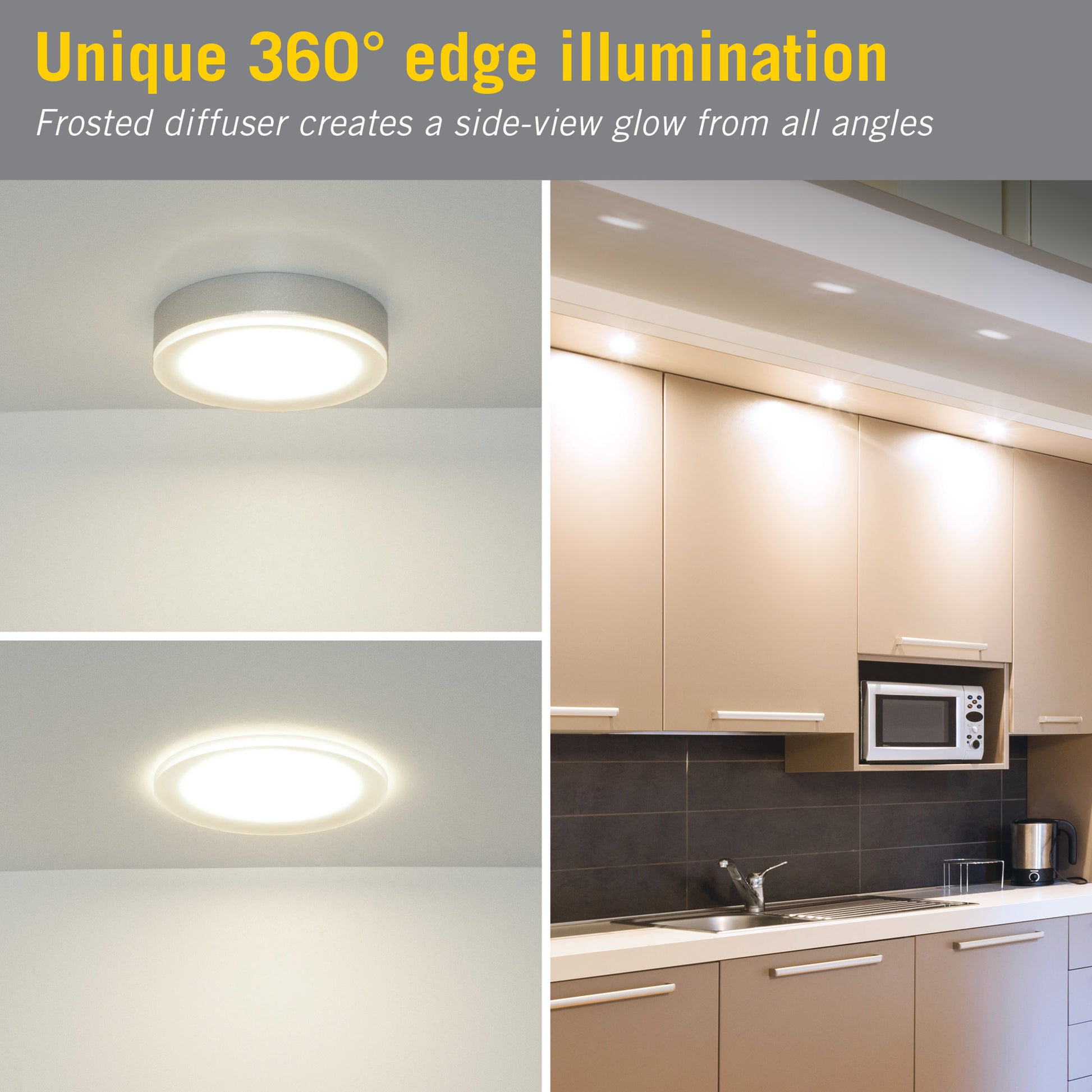 EdgeVue Under Cabinet LED Puck Light – Lighting