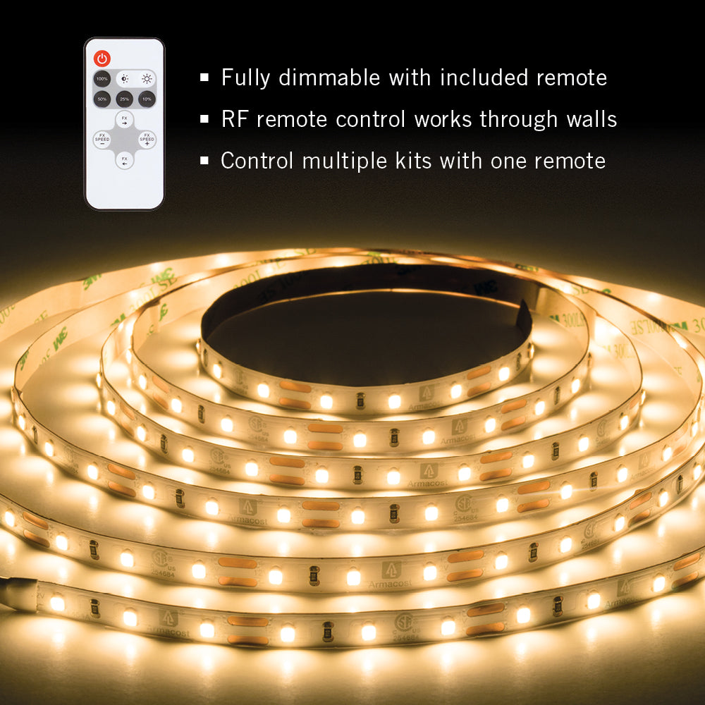 Armacost Lighting RigidStrip 12-Volt 12 in. Linkable LED Strip Light  Diffuser Kit 4000K 321130 - The Home Depot