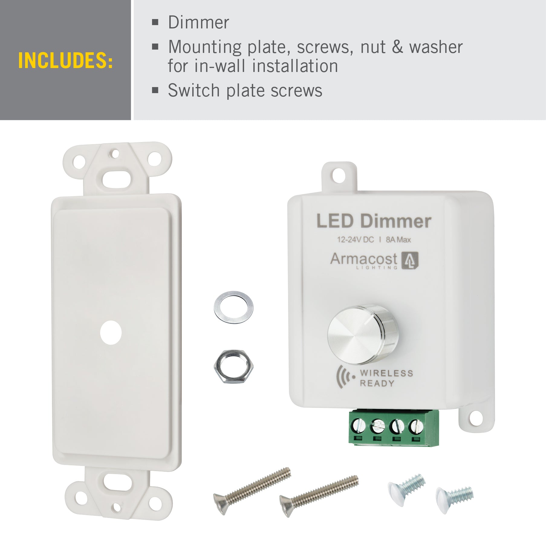draai Aanbevolen kubiek Rotary Knob LED Strip Light Dimmer – Armacost Lighting