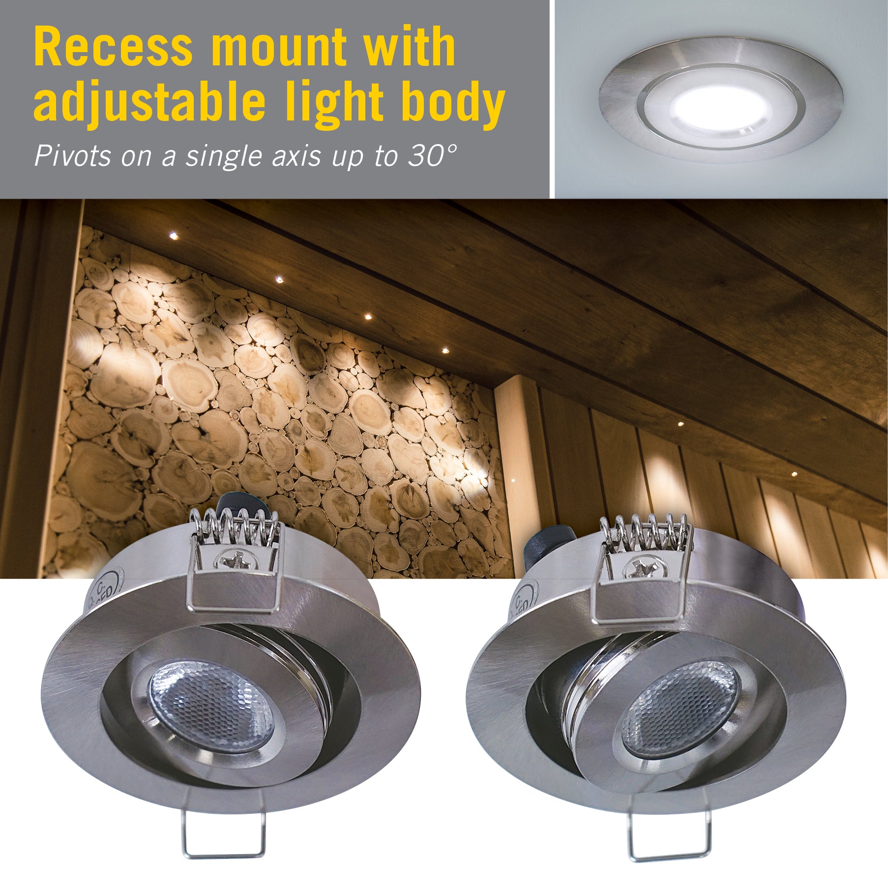 recessed led puck lights