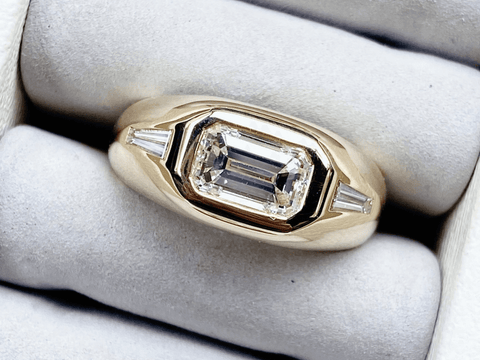 Bespoke Chunky Diamond Ring by Minka Jewels