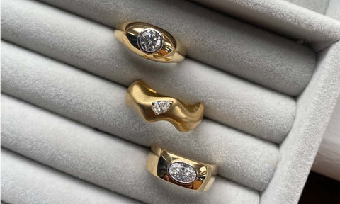 Jessie Thomas genderless diamond engagement rings at The Cut London
