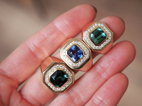 Minka Jewels Sapphire and Tourmaline Berlin Rings