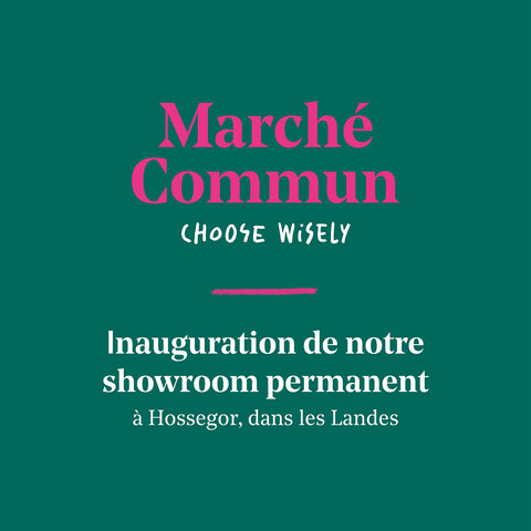 Invitation inauguration showroom Marché Commun