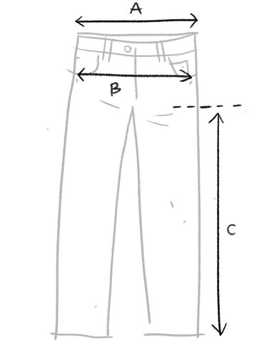 Guide des tailles Pantalons