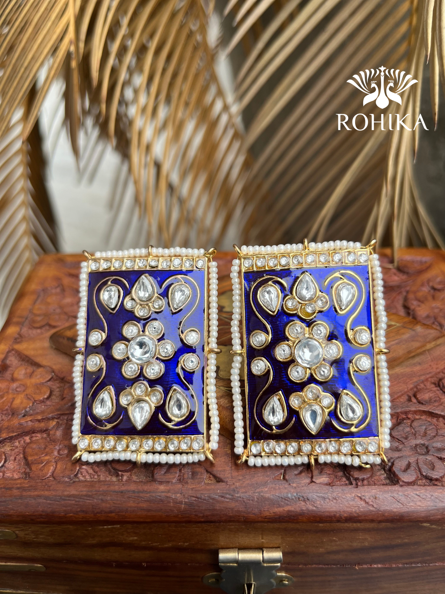 Party Wear Long Pearls Earrings Designer Earrings Indian Blue Meenakari  Earrings Gold Plated Jewelry Indian Earrings Bollywood Style Jhumki - Etsy