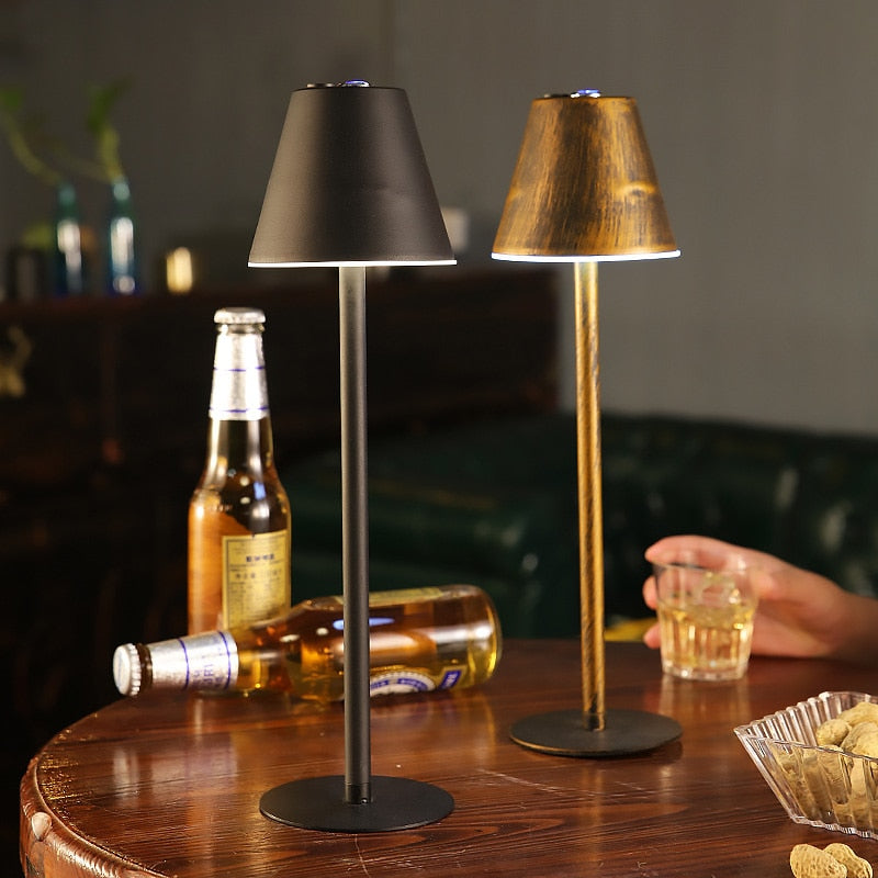 black touch table lamps