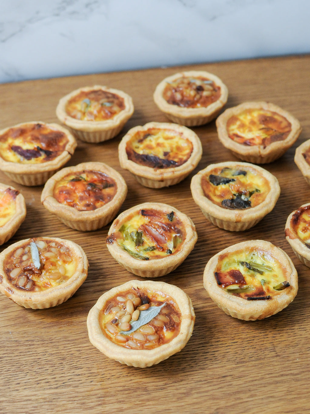 Mini Savoury Tarts Box of 14 – Plain Vanilla Online