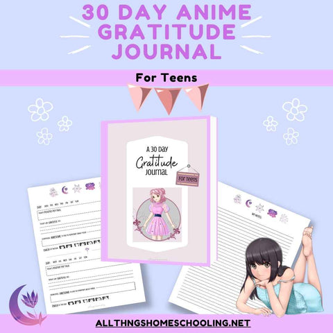 30 Day Anime Gratitude Journal