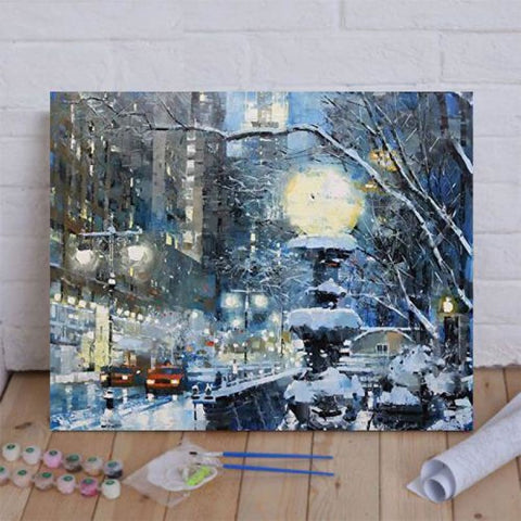 Snow in New York Paint By Numbers Kit – Australia Paint By Numbers