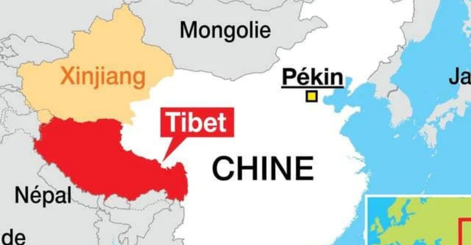 carte tibet