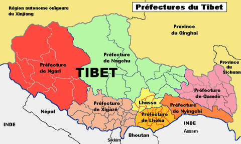 ou se trouve le tibet