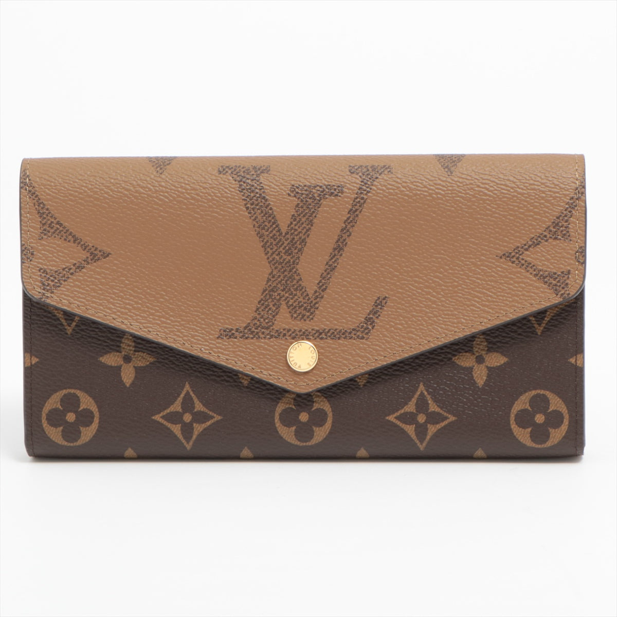 ポルトフォイユ・サラ　LOUIS VUITTON 長財布 ジャイアントロゴゴールド