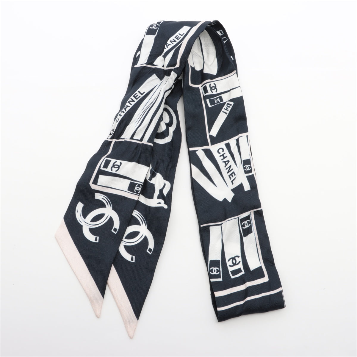 シャネル スカーフ シルクツイル ブラック 24P 【新品】 CHANEL Scarf Silk Black 【NEW】