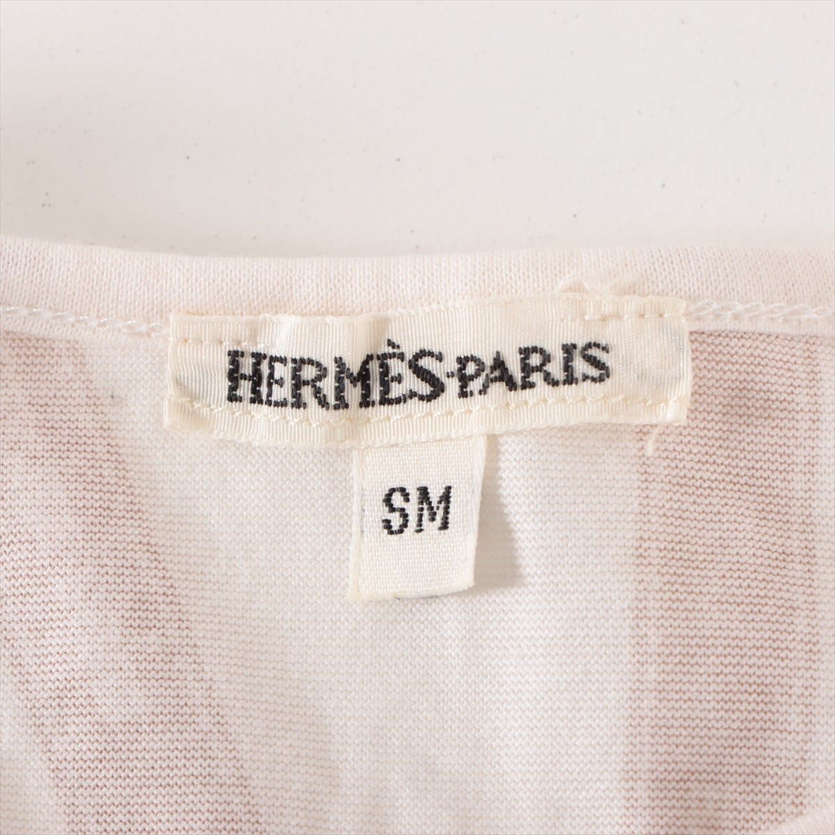 宅配便配送 マルジェラ期 HERMES エルメス コットン ベージュ SM T