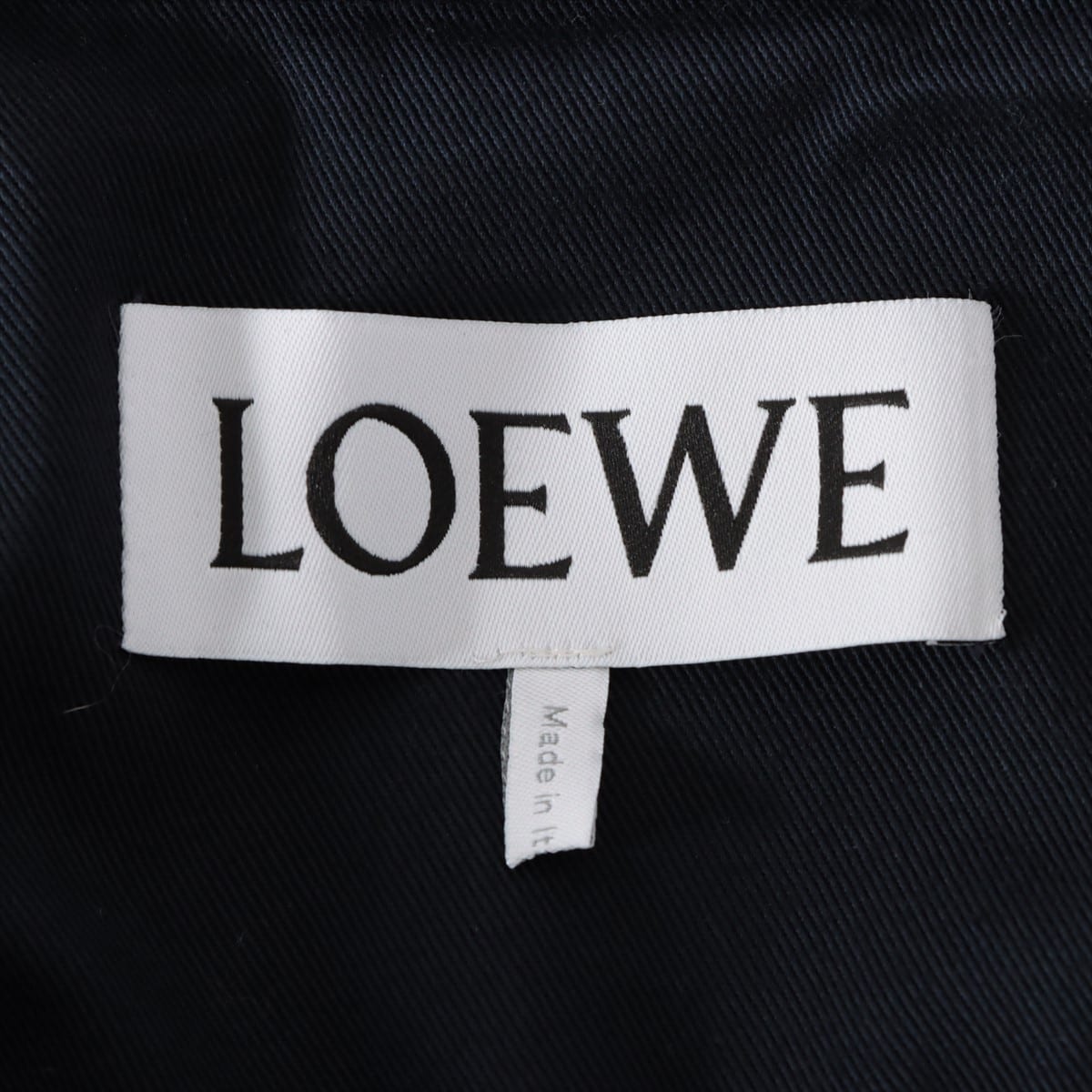 高速配送 22AW ネイビー LOEWE 44 アナグラムショージャケット ロエベ