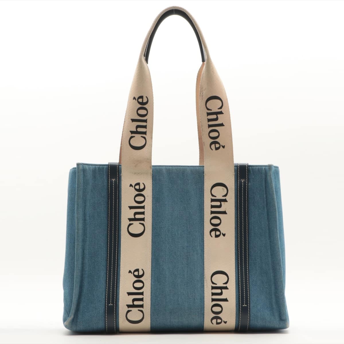 Chloe デニム地×本革 トートバック | loneoakpoint.com