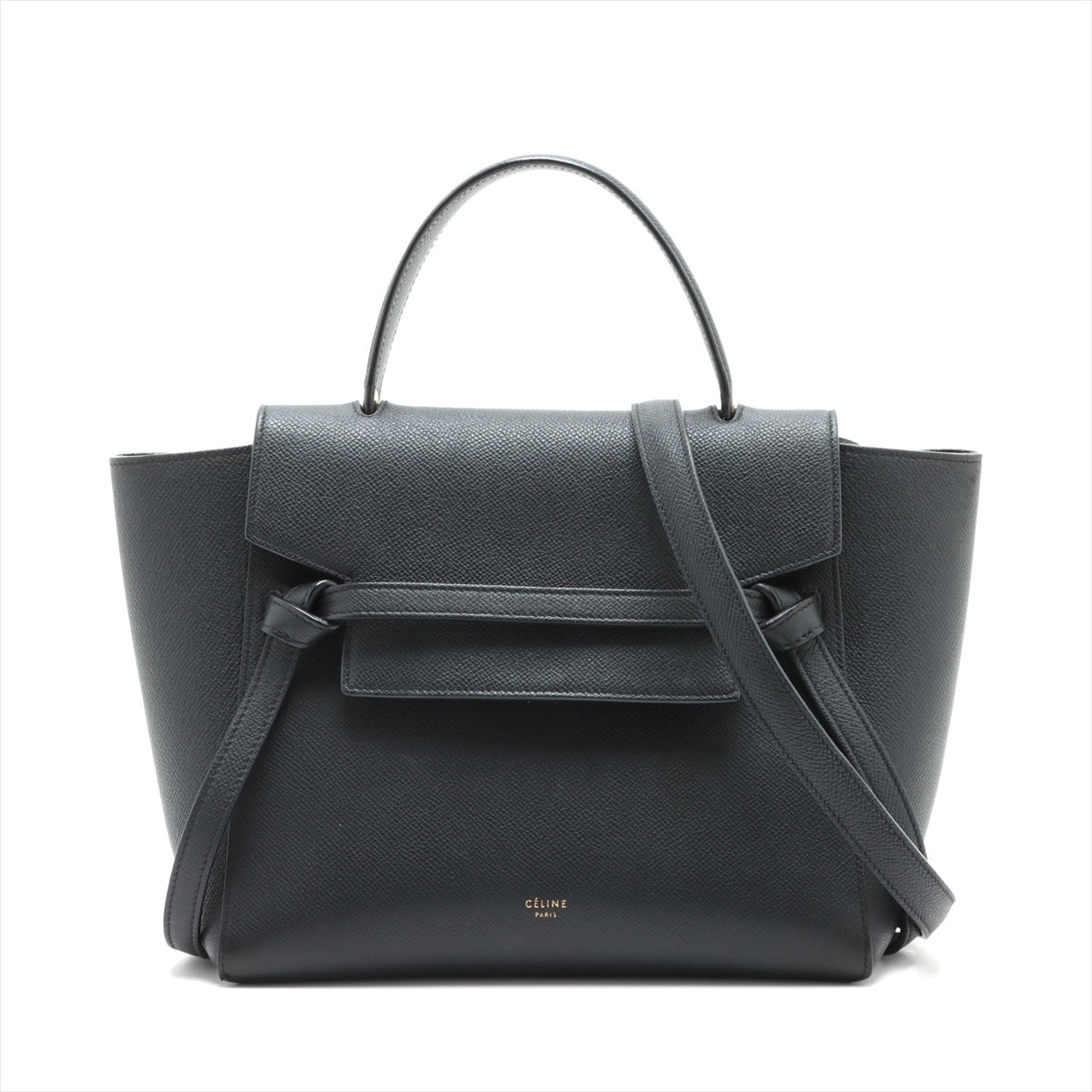 【CELINE】 ベルトバッグ　マイクロ　グレージュ　ショルダー　ハンドバッグ横約24cm