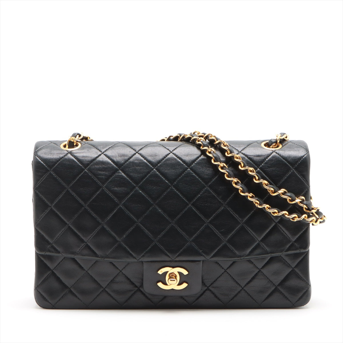 オープンタイプ×1内ポケットシャネル CHANEL ショルダーバッグ シングルフラップマトラッセ ラムスキン