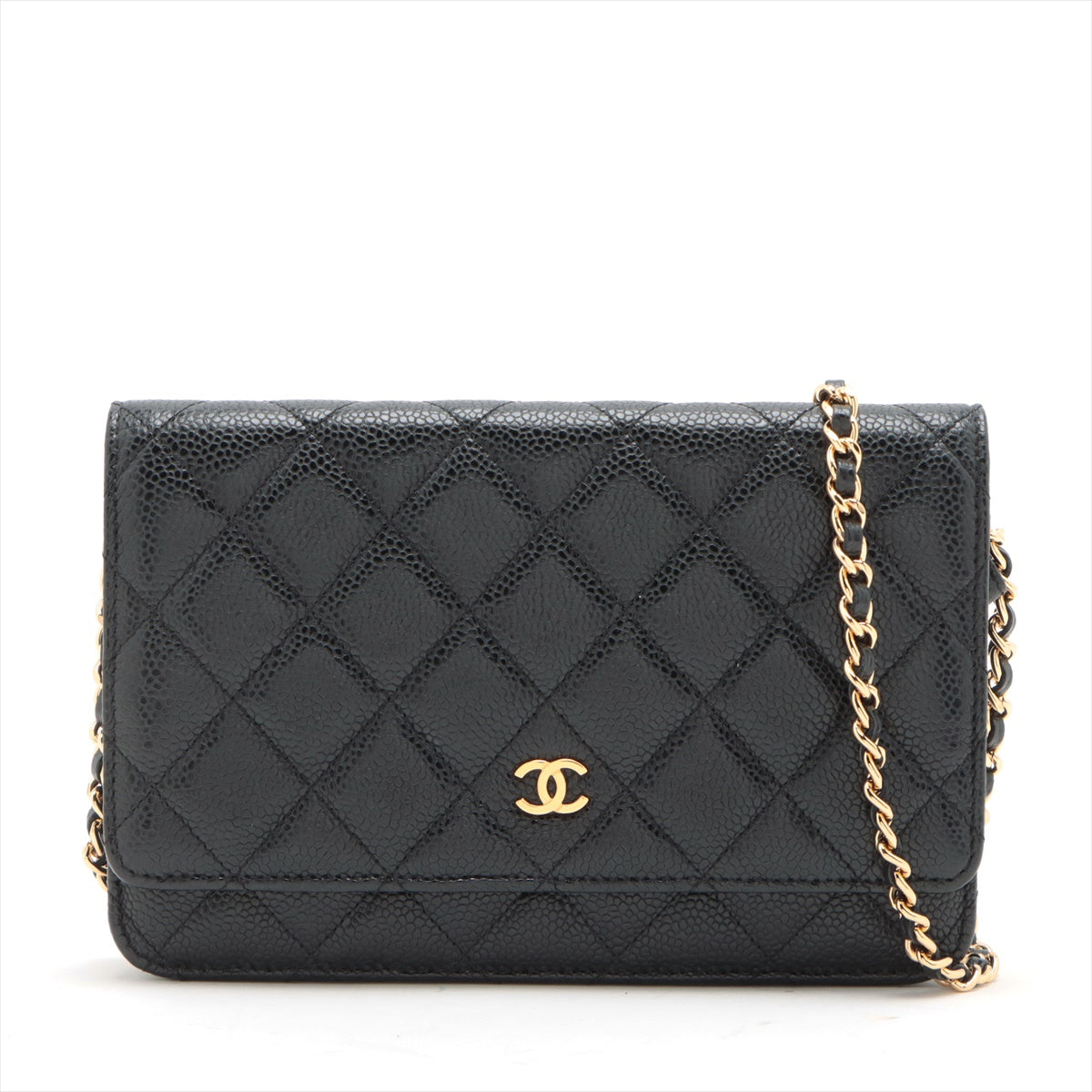 シャネル CHANEL マトラッセ チェーン ウォレット 長財布 レザー ボルドー A33814 ゴールド 金具 VLP 90176822ゴールド