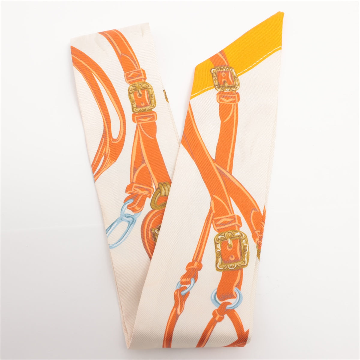 エルメス ツイリー BRIDES de GALA 式典用馬勒 スカーフ シルク