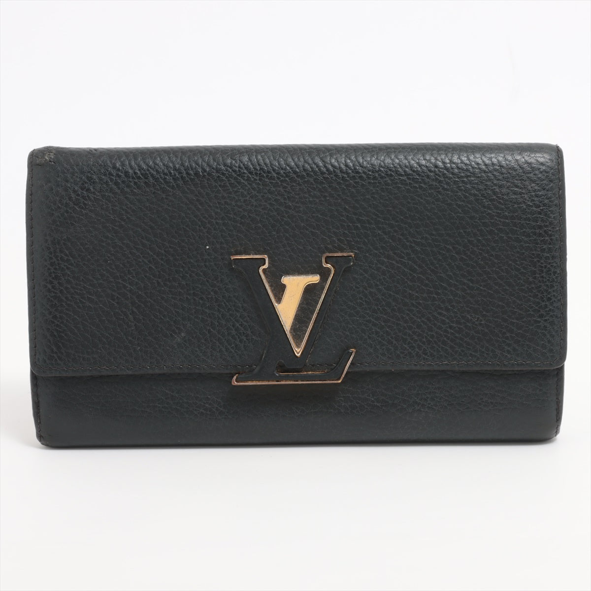 ルイヴィトン トリヨン LV ヴェルティカル ウォレット カプシーヌ