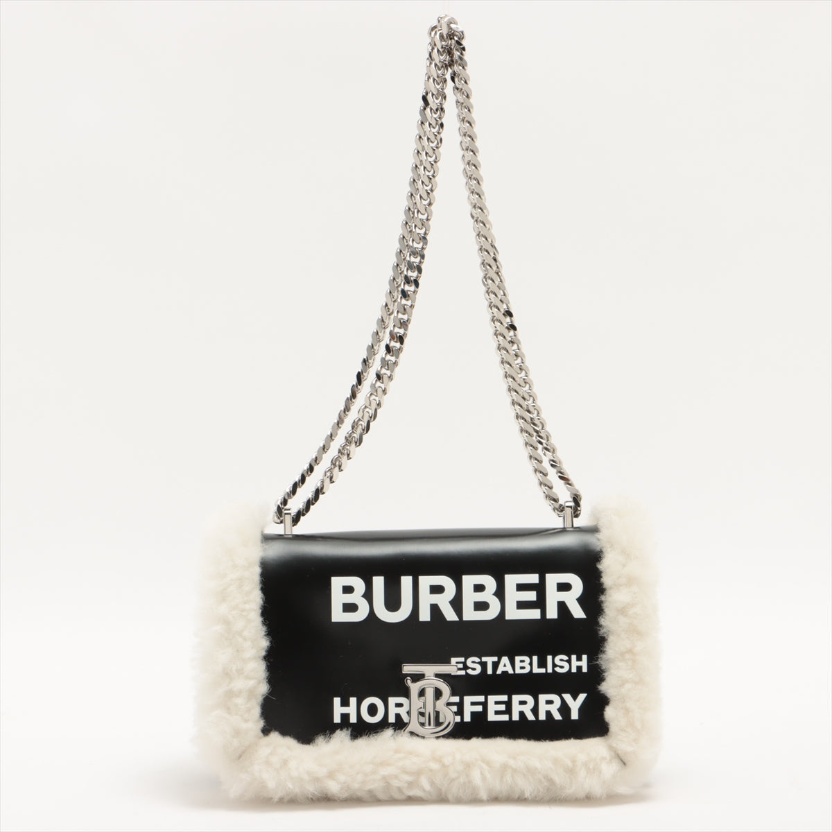 BURBERRY ショルダーバッグ TBロゴ ローラ チェーンショルダー AB