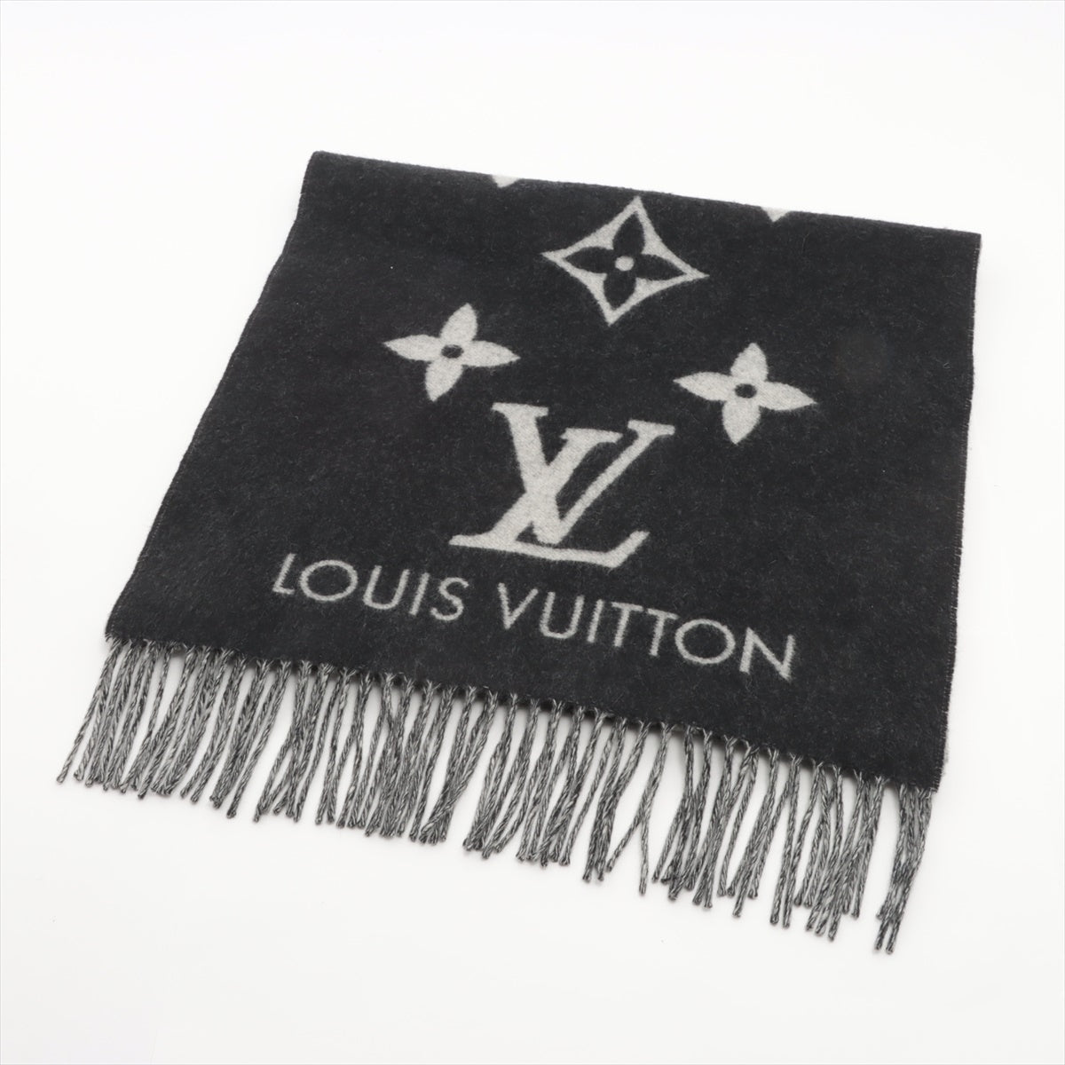 卸売 ルイヴィトン VUITTON 良品 LOUIS ウール マフラー カシミヤ