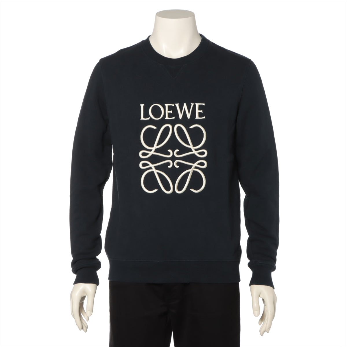 【LOEWE 】ロエベ プリントロゴパーカー 黒の長袖 サイズ S