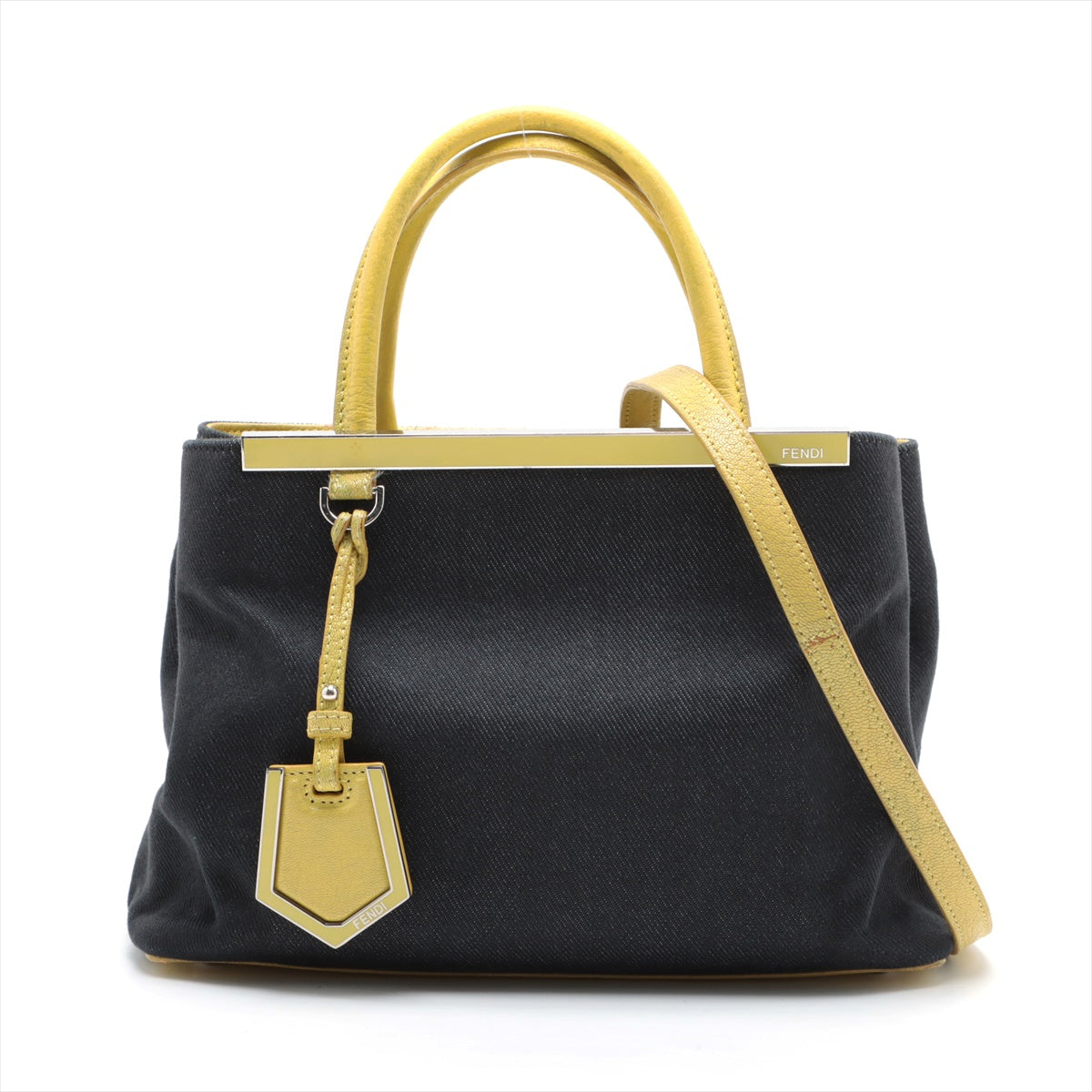 FENDI フェンディ レザー プチトゥージュール 2WAY ハンドバッグ 8BH253 ブルー byバッグ