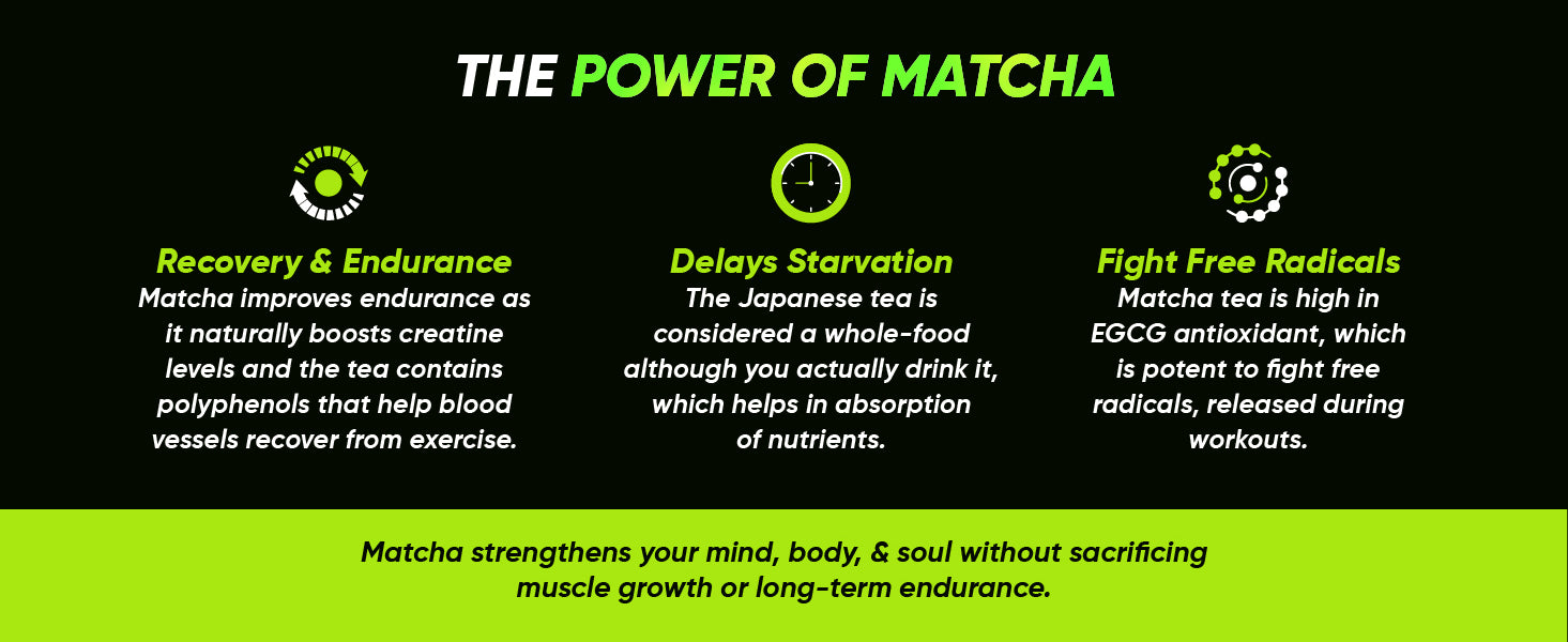 matcha pre workout benefits