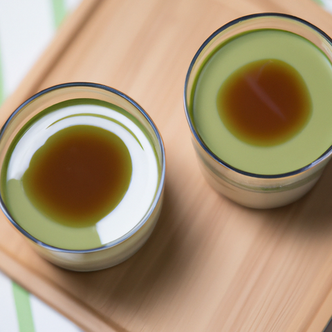 matcha green tea cup stock photos - OFFSET