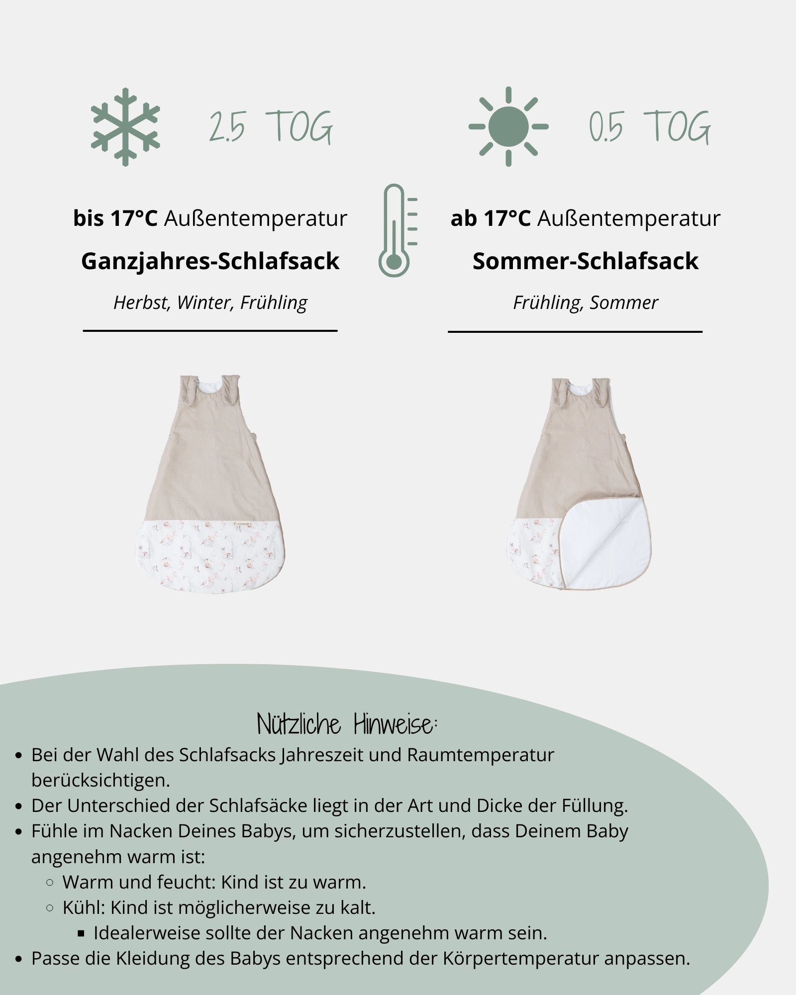 TOG-Wert-Übersicht_Schlafsack_ULLENBOOM_Baby