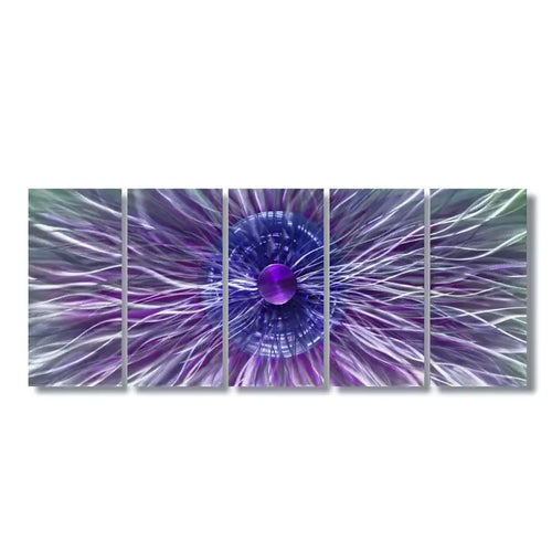 5 Piece Wall Art Titled Neutron Star (Purple & Blue Edition)