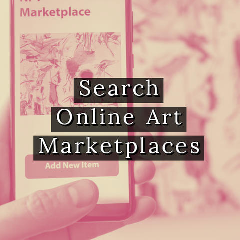 Search online art marketplaces