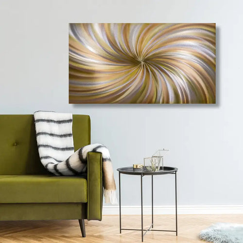 Abstract Art Painting Titled "Earth Spirals"