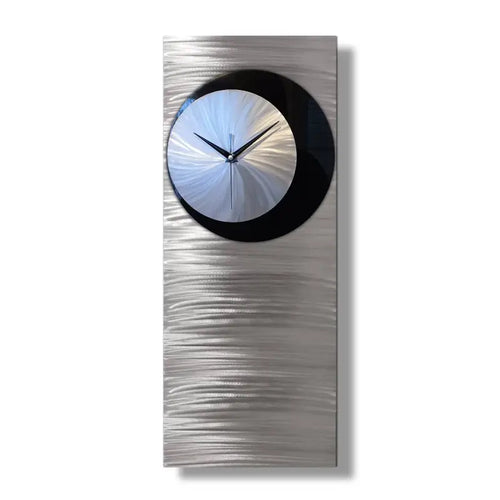 Black and Silver Wall Clock Titled "Shadow"