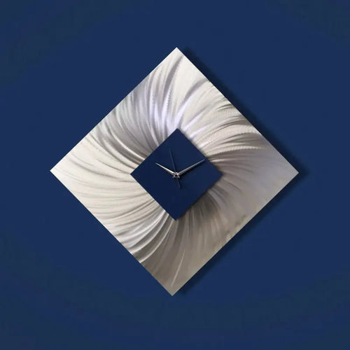 Dark Blue Wall Clock Titled titled "Nobel 2"