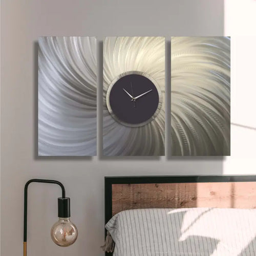 Extra Large Wall Clock Titled "Solana" (Set of 3)