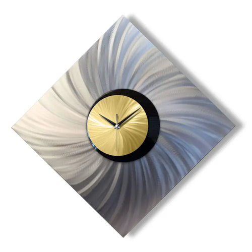 Gold & Silver Wall Clock Titled "Orthodox" (Gold Edition)