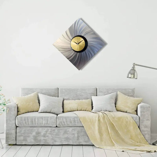 Gold & Silver Wall Clock Titled "Orthodox" (Gold Edition)