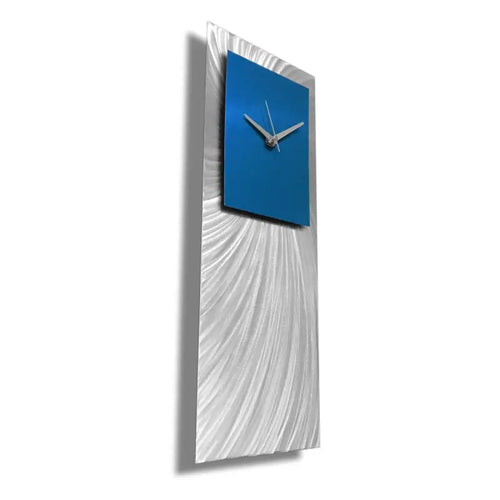 Long Wall Clock Titled "Hyperion" (Blue Edition)